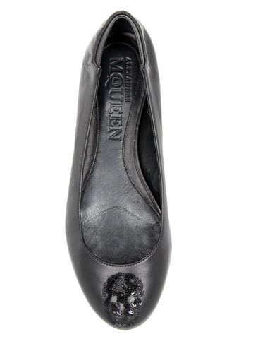 alexander mcqueen flats skull