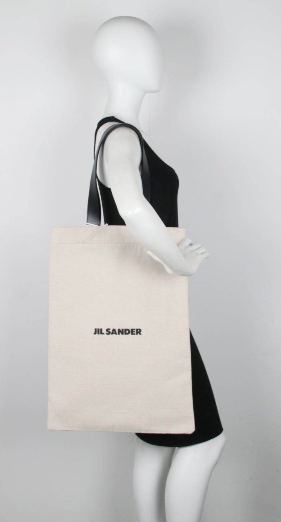 Flat Shopper Grande Linen, Off White