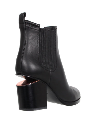 alexander wang booties rose gold