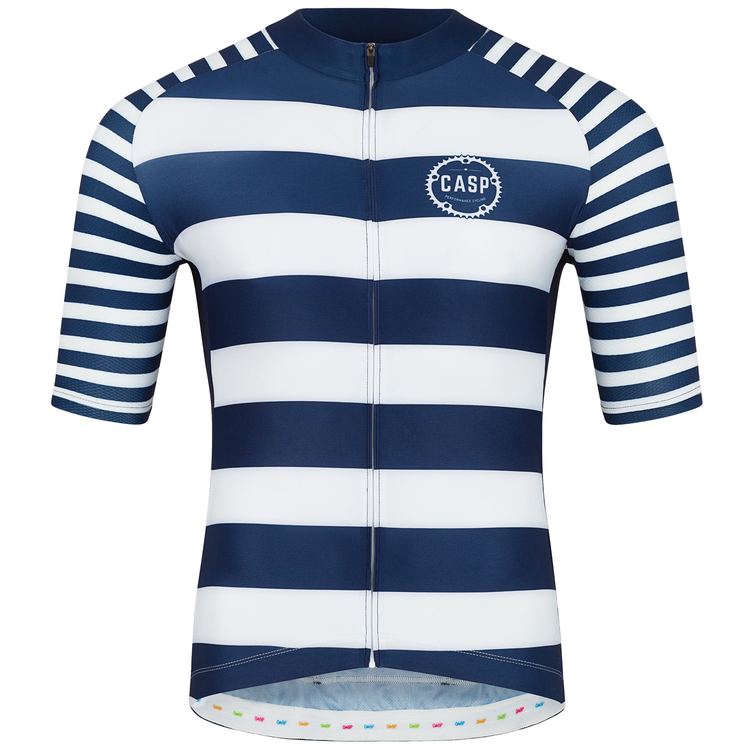 striped cycling jersey