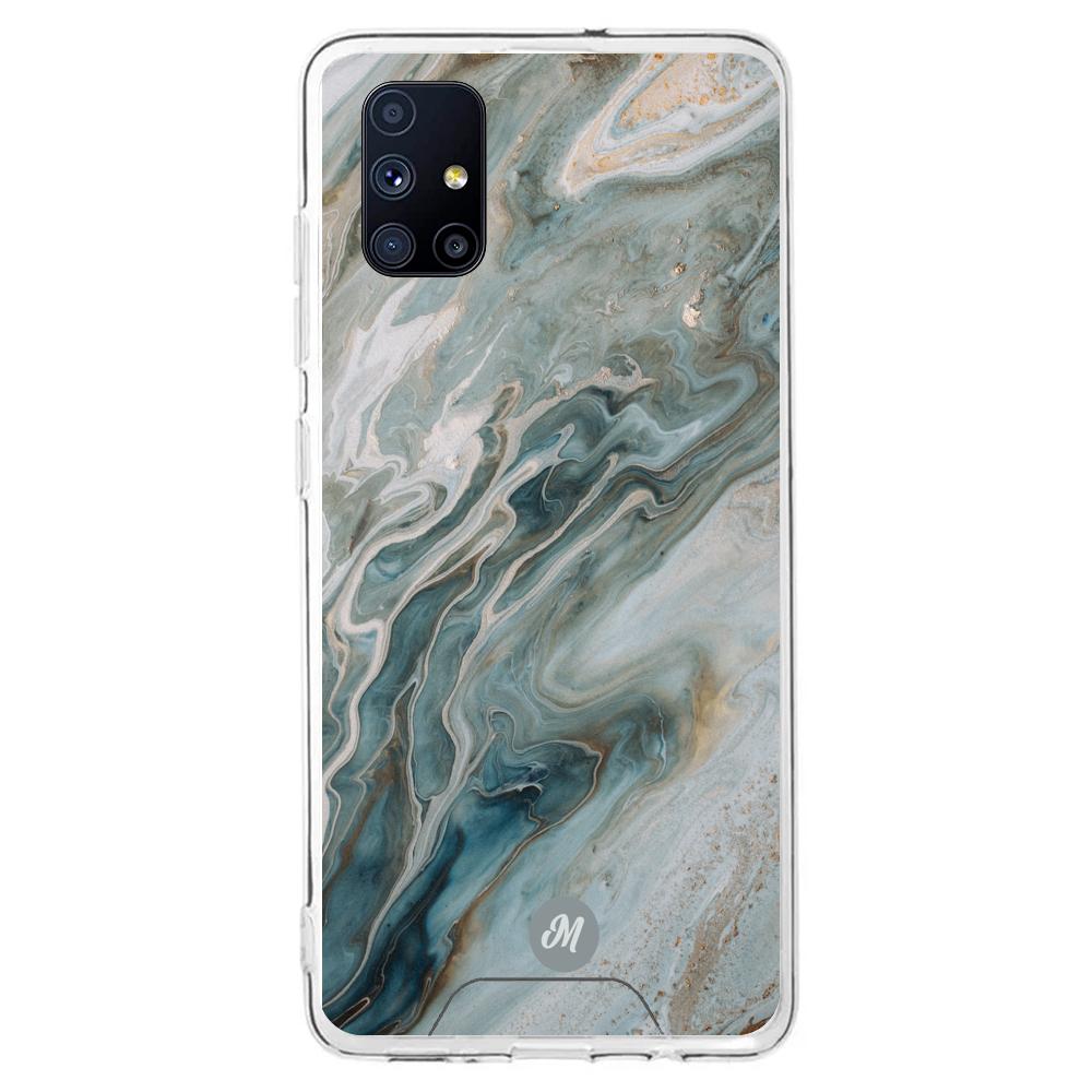 Cases para Samsung M51 liquid marble gray - Mandala Cases