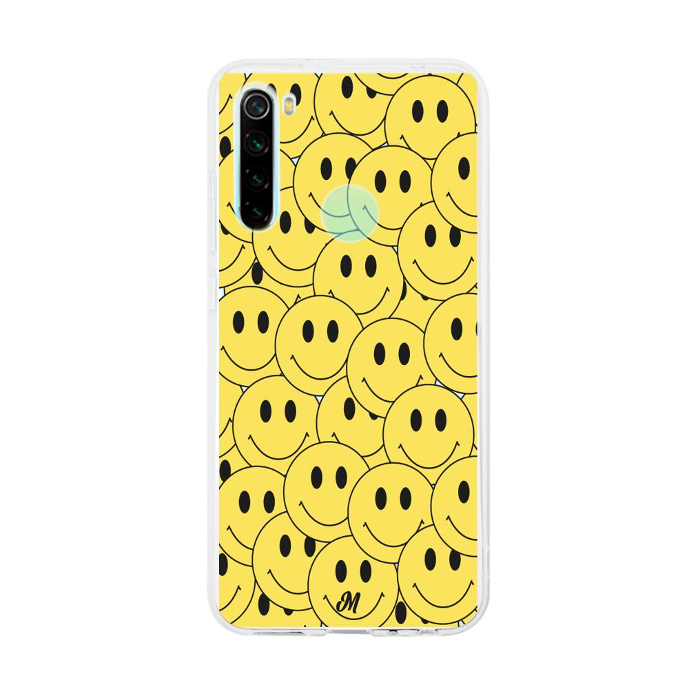 Case para Xiaomi redmi note 8 Yellow happy faces - Mandala Cases