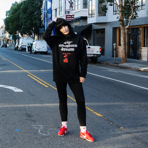 State Of Flux - Shop - Mens - clothing store - workshop - mentality - capsule - collection - streetwear - American Dream Hoodie - san francisco - 3