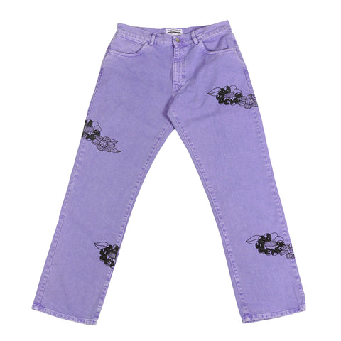 Honey Pants in light purple denim