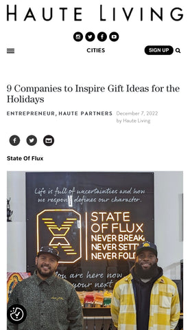 State Of Flux - Shop - Streetwear - Brand - Men's - Clothing - Store - Boutique - Holiday - Gift Guide - 9 Companies to Inspire Gift Ideas for the Holidays - Haute Living