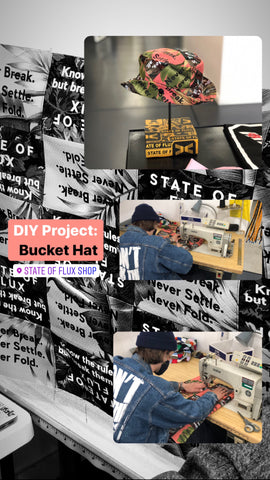 State Of Flux - Shop - Streetwear - Cut and sew - DIY - Project - Bucket Hat - San Francisco - Workshop - 1