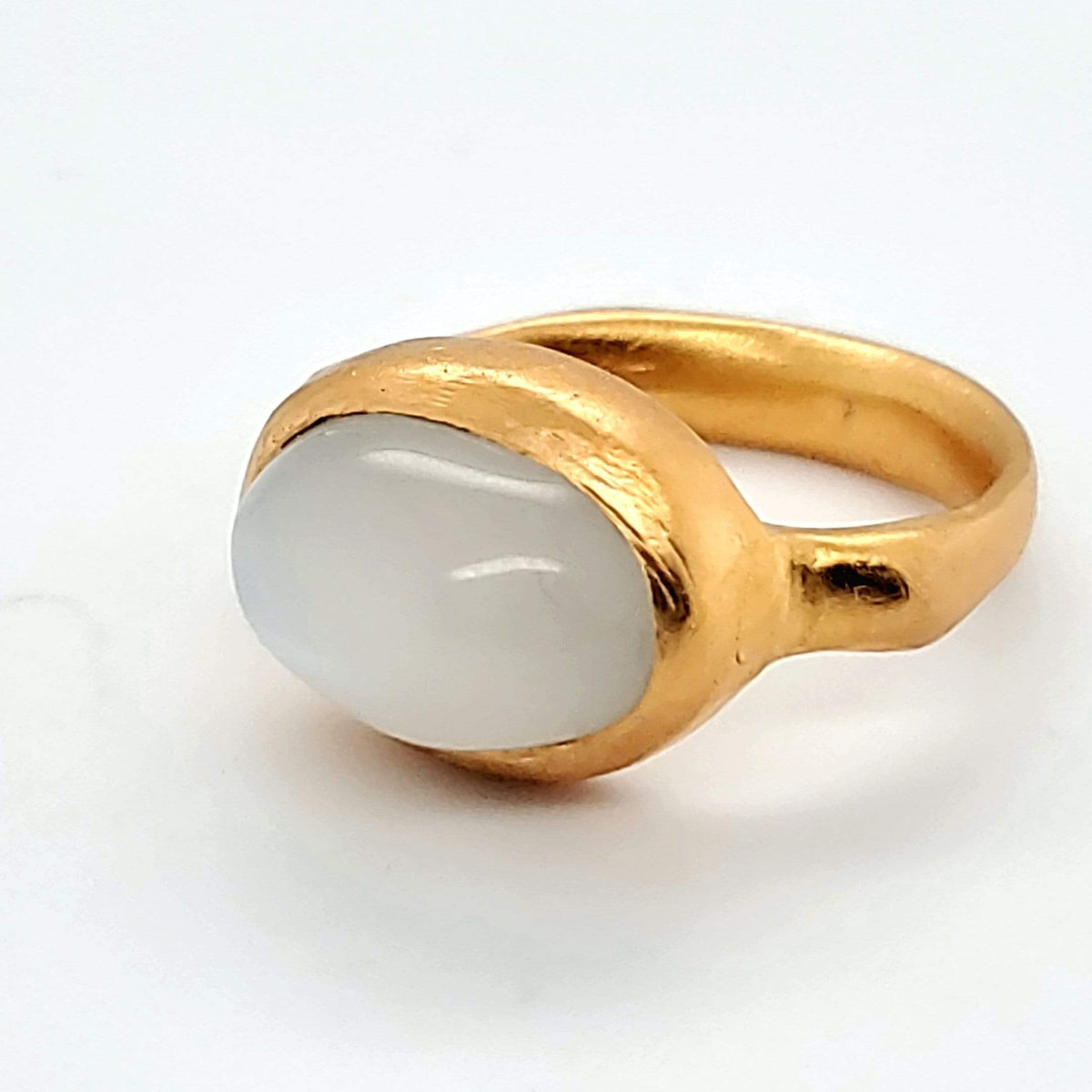 High Dome Satin Moonstone Ring - janet lasher Jewelry
