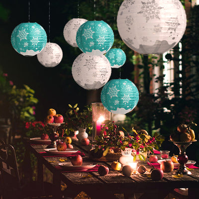 large white paper lanterns