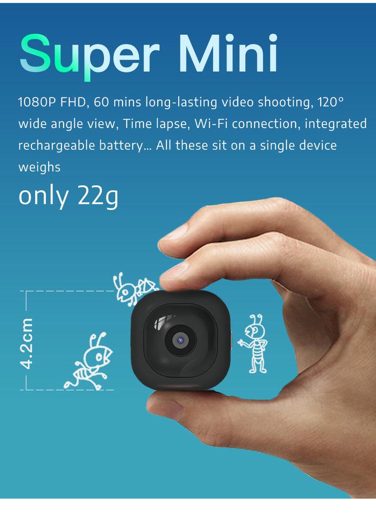 Pocket: 1080p 22g super mini sports camera – Shanrenbike