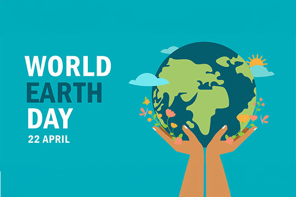 Colorful image of World Earth Day 2024 logo.