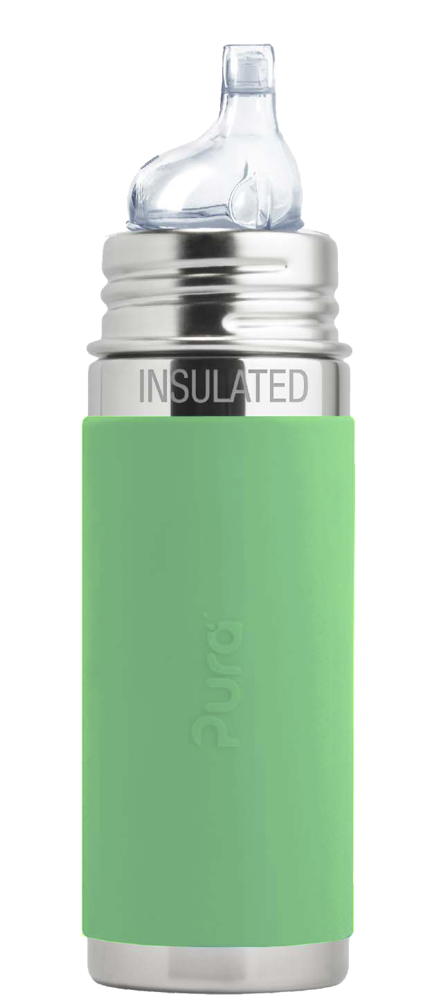 Pura Stainless Kiki 9oz Insulated Straw Bottle - Slate Bumper