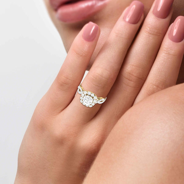 Naldis: Vintage-Inspired 1 Carat Diamond Engagement Ring | Ken & Dana