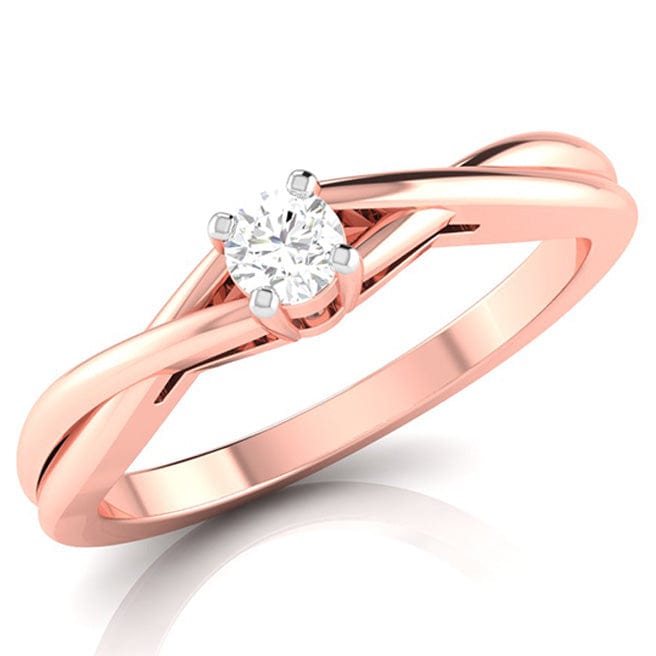 Madison Solitaire Twisted Band Engagement Ring (setting only) - Soha Diamond  Co.™