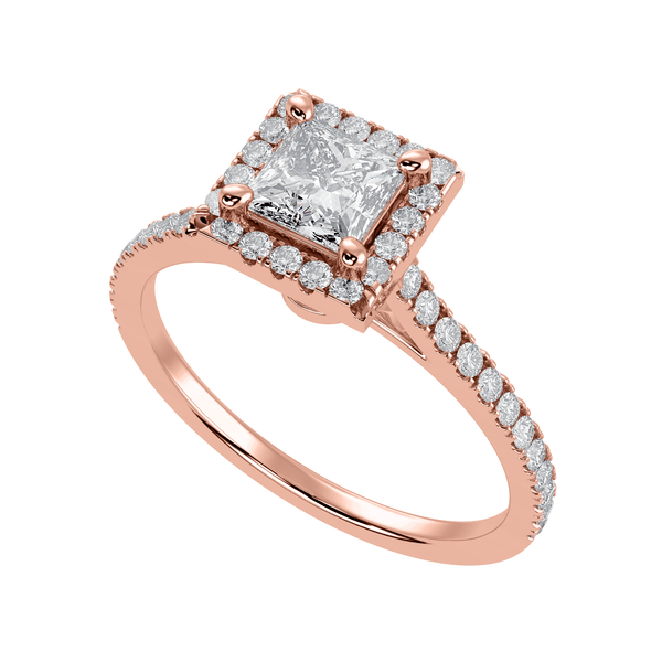 Princess Halo Diamond Engagement Ring | 1.26ctw | SZ 6 | – 100 Ways