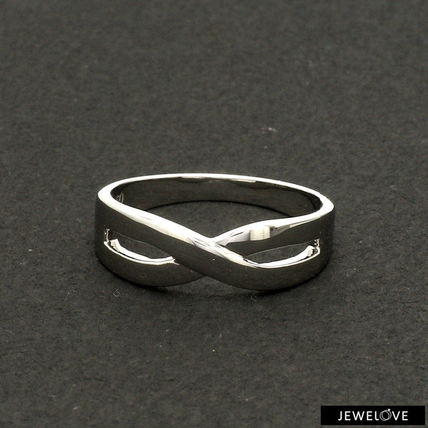 Wooden style Silver Infinity Ring for Men | WringsStore