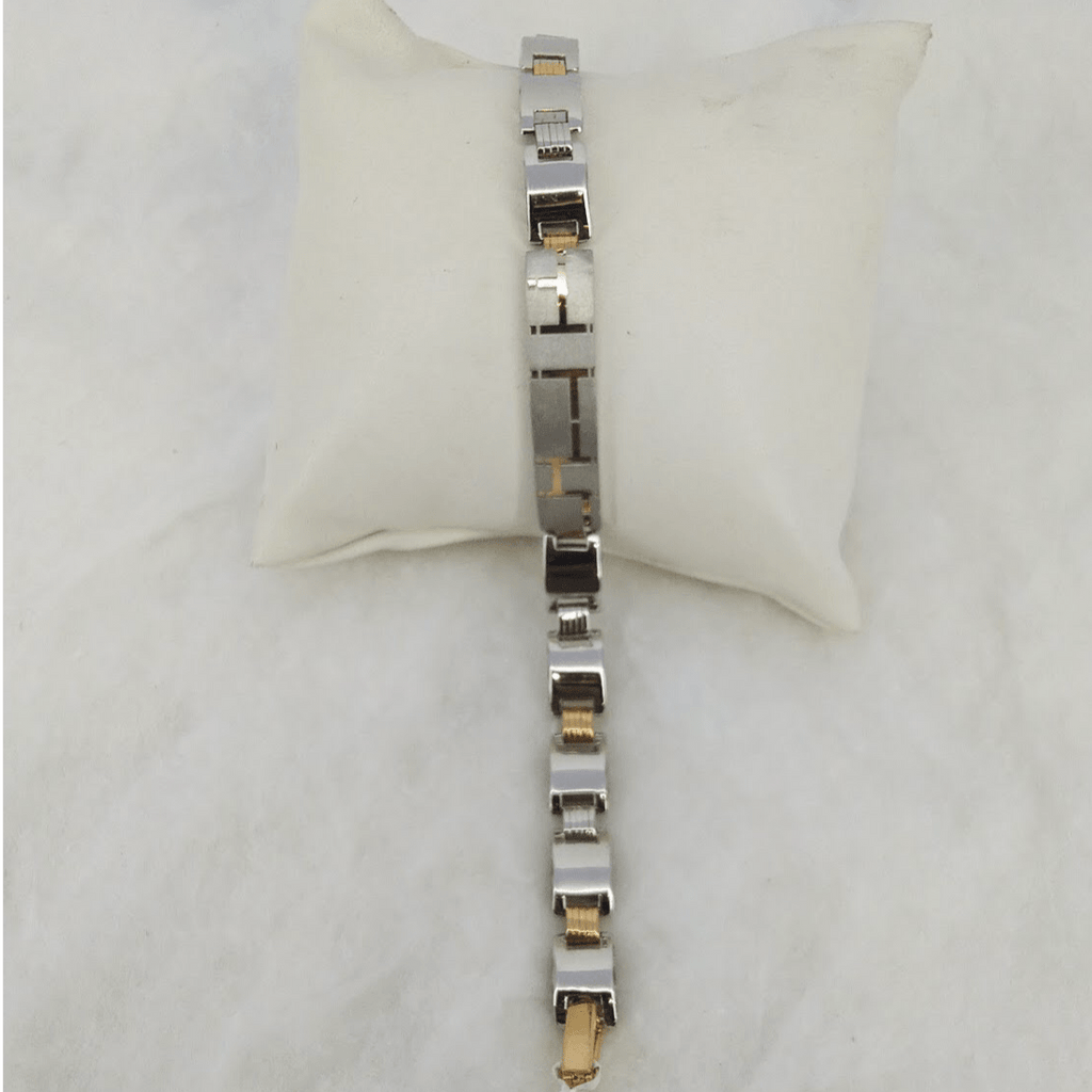 Platinum & Rose Gold Bracelet for Men JL PTB 1046