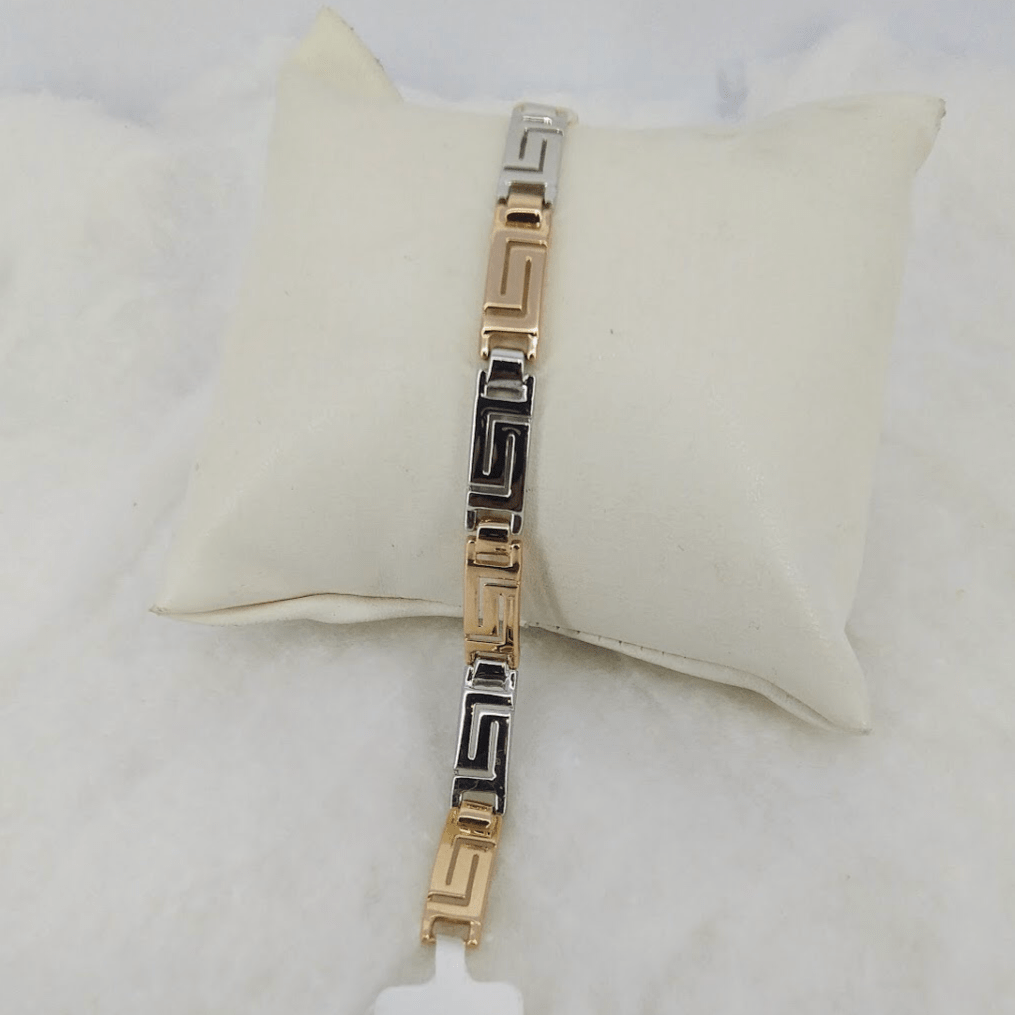 Platinum & Rose Gold Bracelet for Men JL PTB 1058