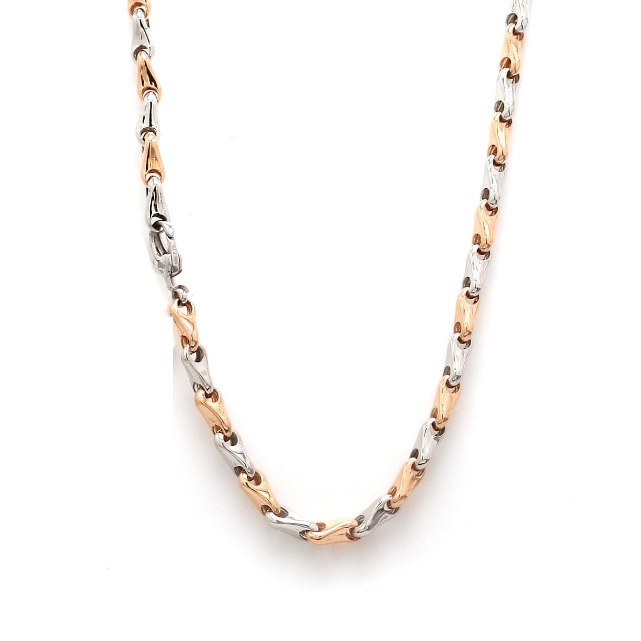 Platinum & Rose Gold Chain for Men JL PT CH 1103