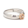 Jewelove™ Rings Platinum & Rose Gold Couple Rings with Diamonds JL PT 998-RG