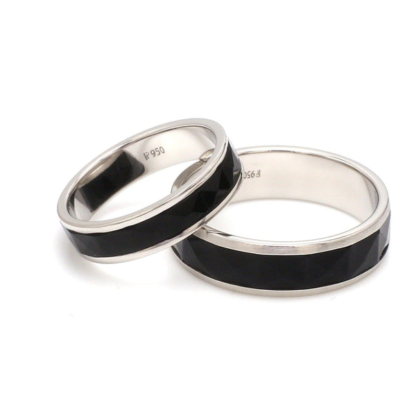 ringheart Couple Rings Matching Ring 1.5ct Black CZ India | Ubuy