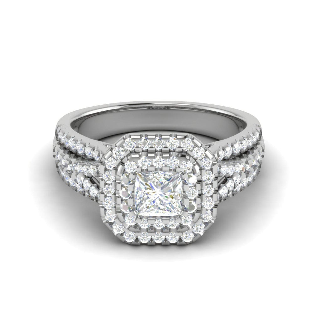 Double Row Diamond Ring in White Gold (0.21 ct. tw.) – Osnat Har Noy Jewelry