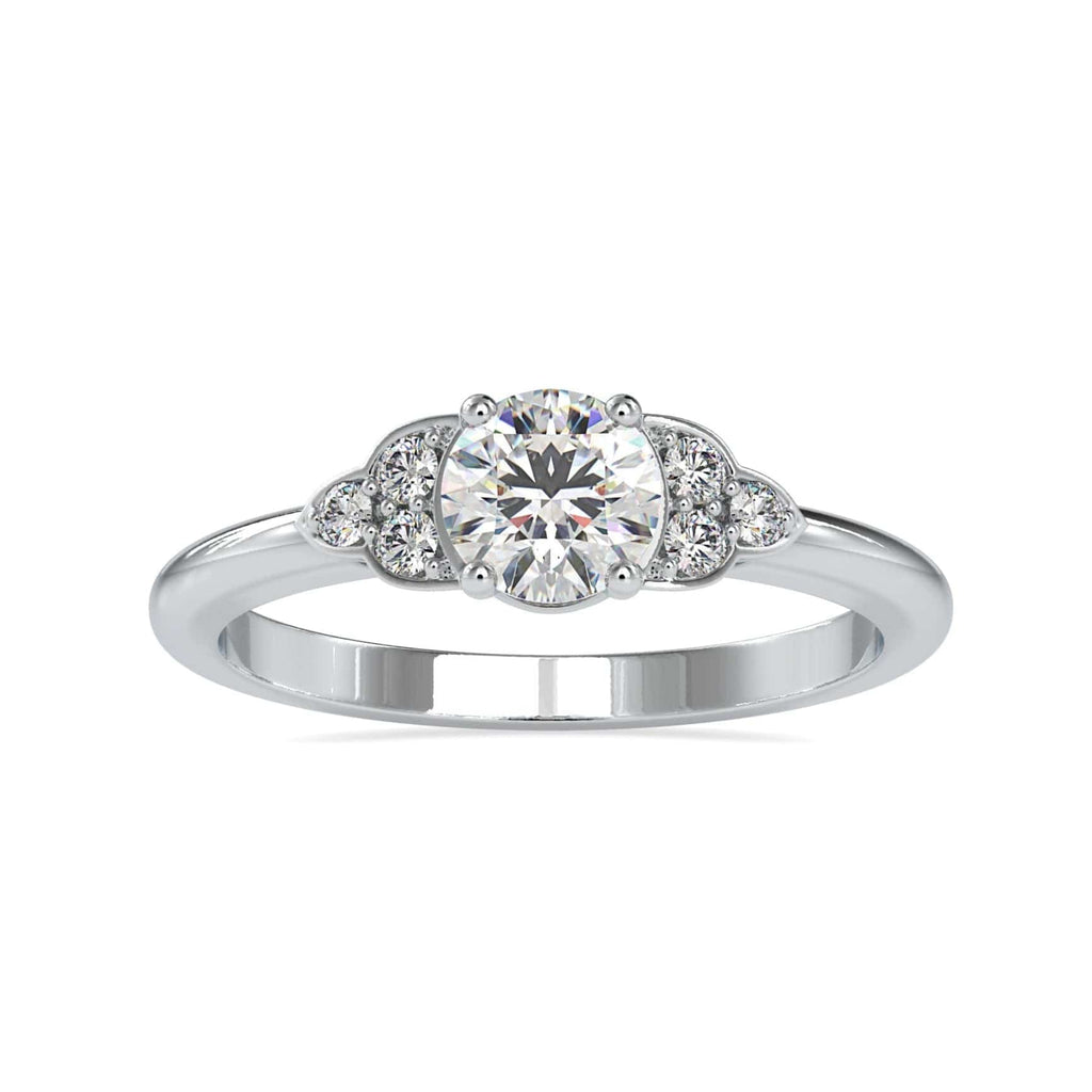 20 Pointer Platinum Diamond Engagement Ring JL PT 573-A –