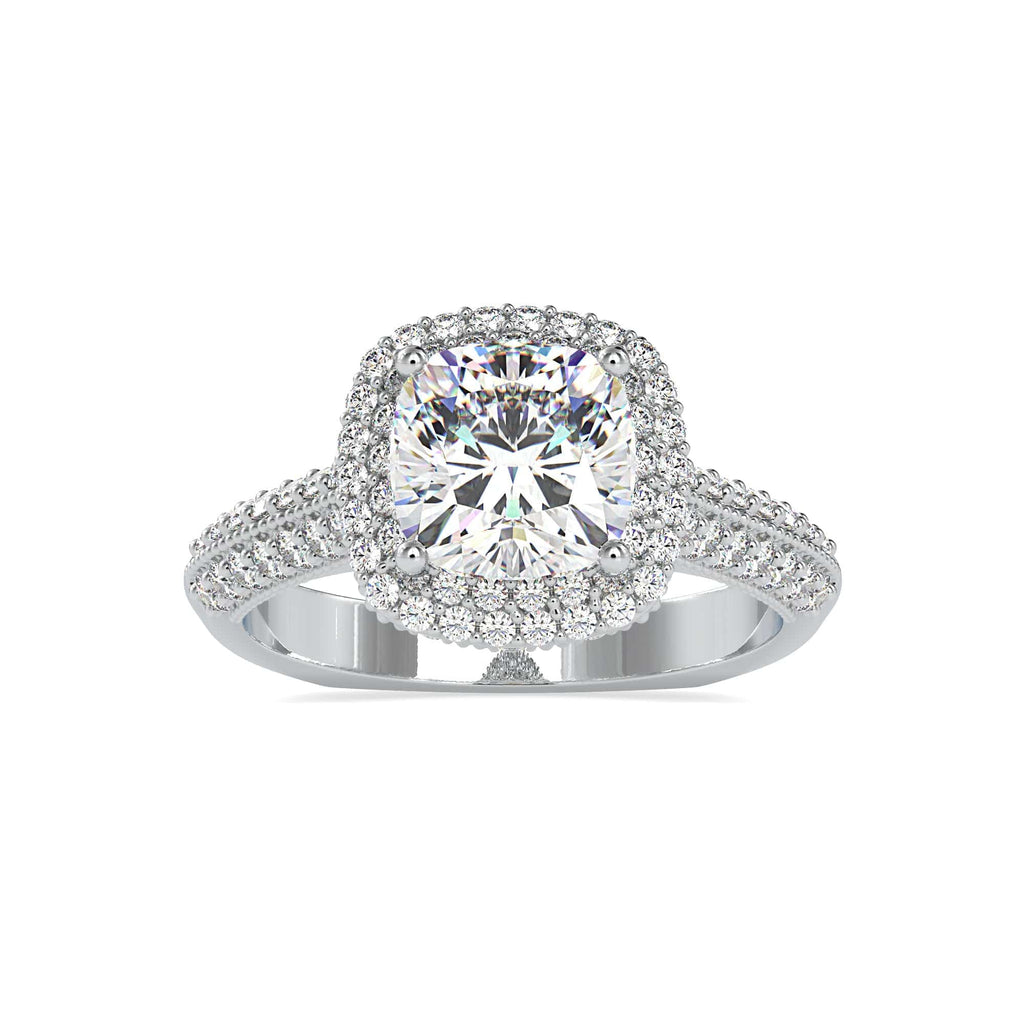 Double Row Diamond Ring in White Gold (0.21 ct. tw.) – Osnat Har Noy Jewelry