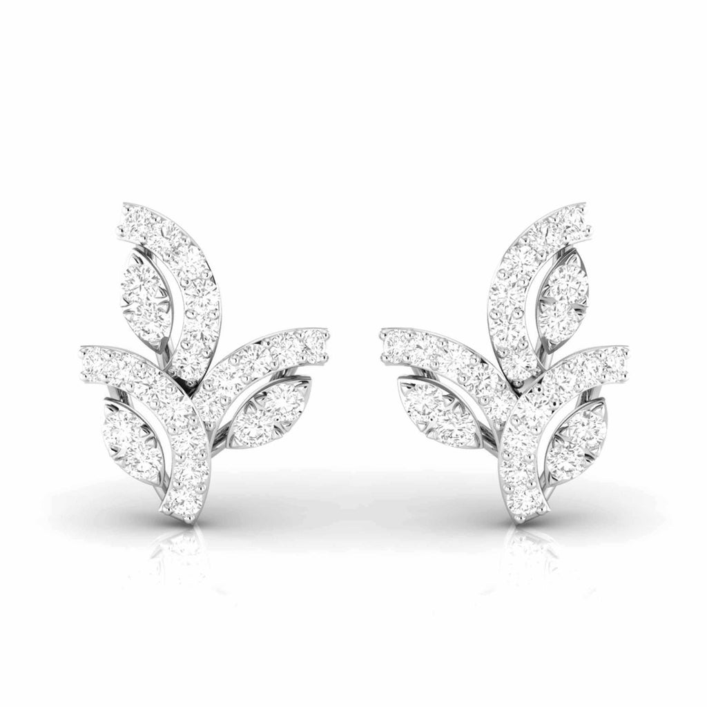 Beautiful Platinum Diamond Earrings for Women JL PT E OLS 32