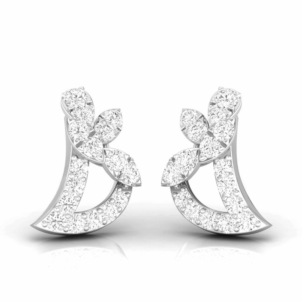 Beautiful Platinum Diamond Earrings for Women JL PT E OLS 37