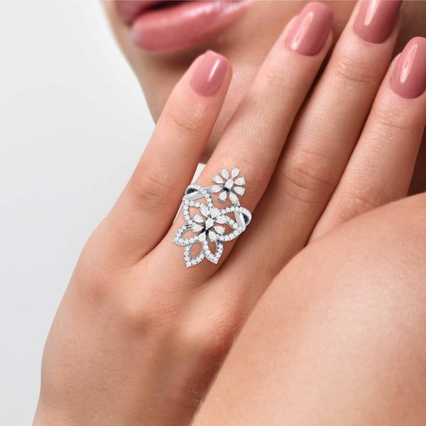 Adjustable Cocktail Ring | Cocktail Rings Silver | Pera Cz Jewelry Wedding  - Adjustable - Aliexpress