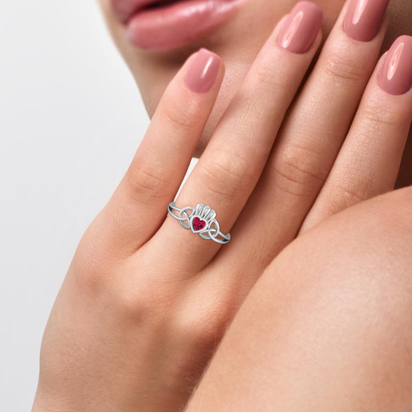 Platinum Diamond Ruby Ring Art Deco Handmade Natural – Sage Designs LA