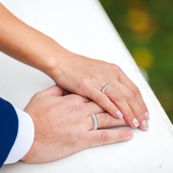 These Platinum Love Bands aren't just rings; they're symbols of equality.  They represent your commitment, one that is about meeting halfway… |  Instagram