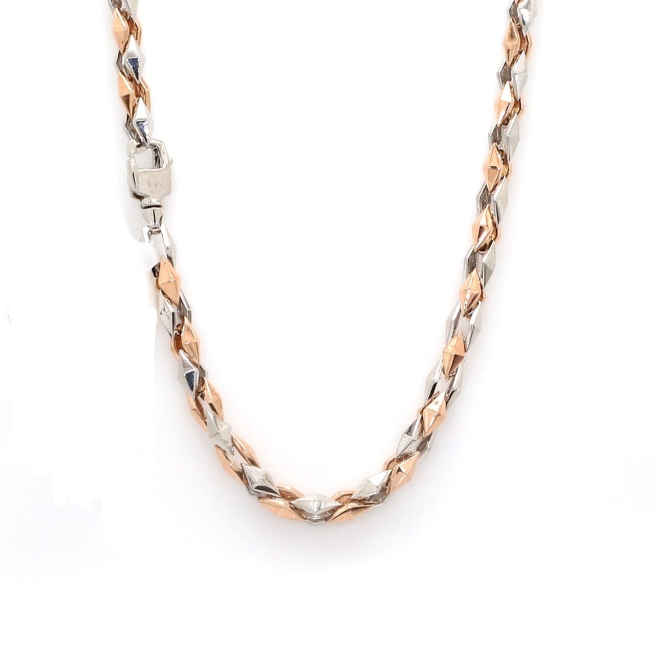 Heavy Platinum Rose Gold Chain for Men JL PT CH 1101