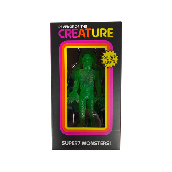 super7 universal monsters reaction figure creature from the black lagoon glow in the dark toy