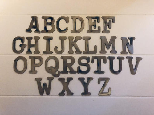 2 inch Metal Letters/Numbers Bleeker Font – Creekside Cottage Designs