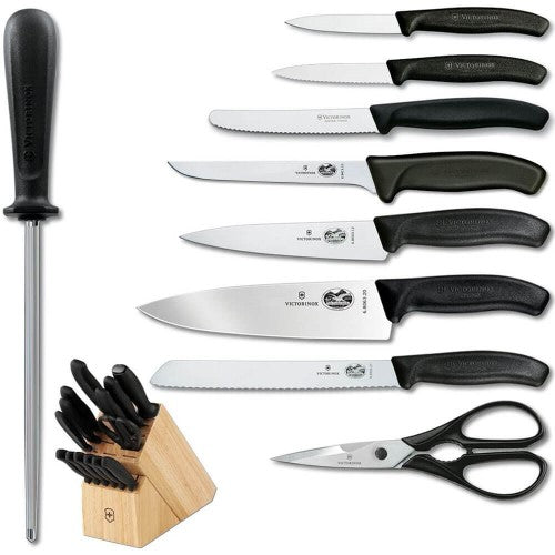 Victorinox Swiss Modern Wood 6-Piece Knife Block Set