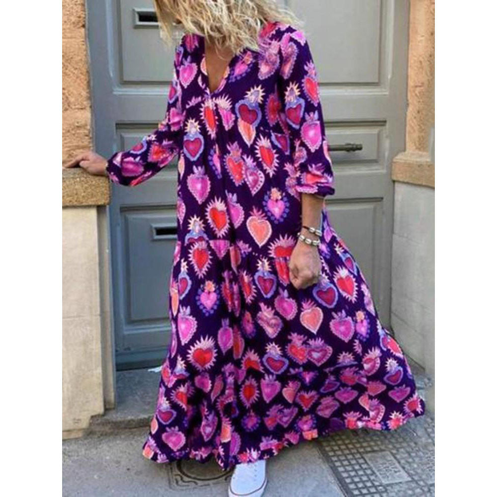 lilac maxi dress casual