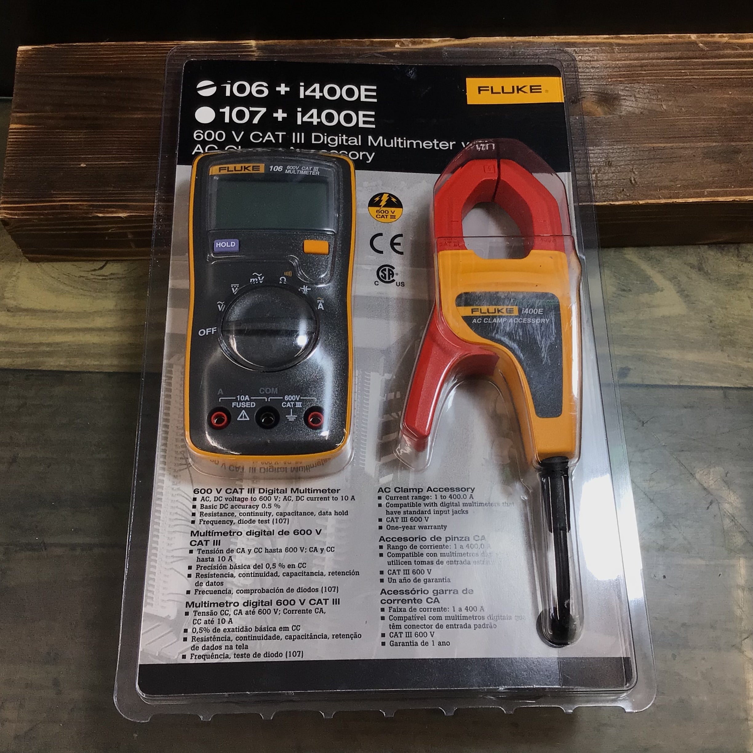 4個まで郵便OK ＦＬＵＫＥ ポケットサイズ・マルチメーター１０７ ｉ４００Ｅ電流クランプ付キット １０７Ｉ４００Ｅ 散水、水栓、水周り