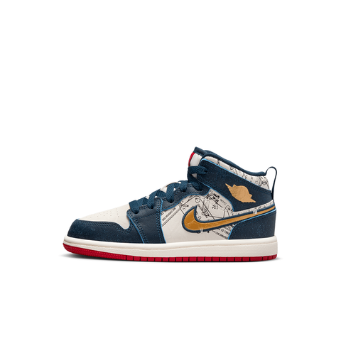 TD Air Jordan 1 Mid SE - 'Armory Navy/Metallic Gold' – Kicks Lounge