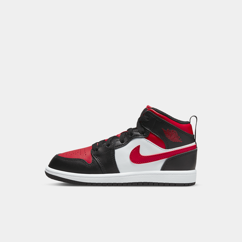 PS Air Jordan 1 Mid - 'Black/Fire Red 