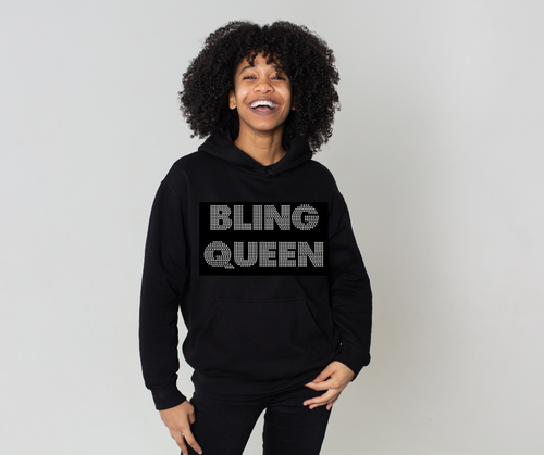 It's the Bling for Me Rhinestone Hoodie – Obsessed With Bling Boutique