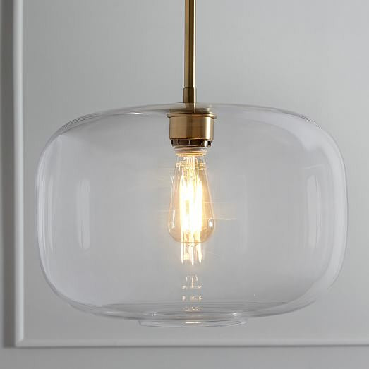 west elm sculptural single pendant