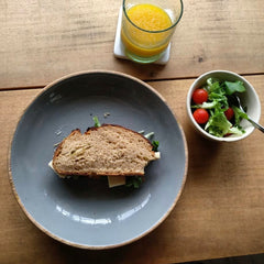 Sourdough, parmesan, oak leaf lettuce and cherry tomatoes