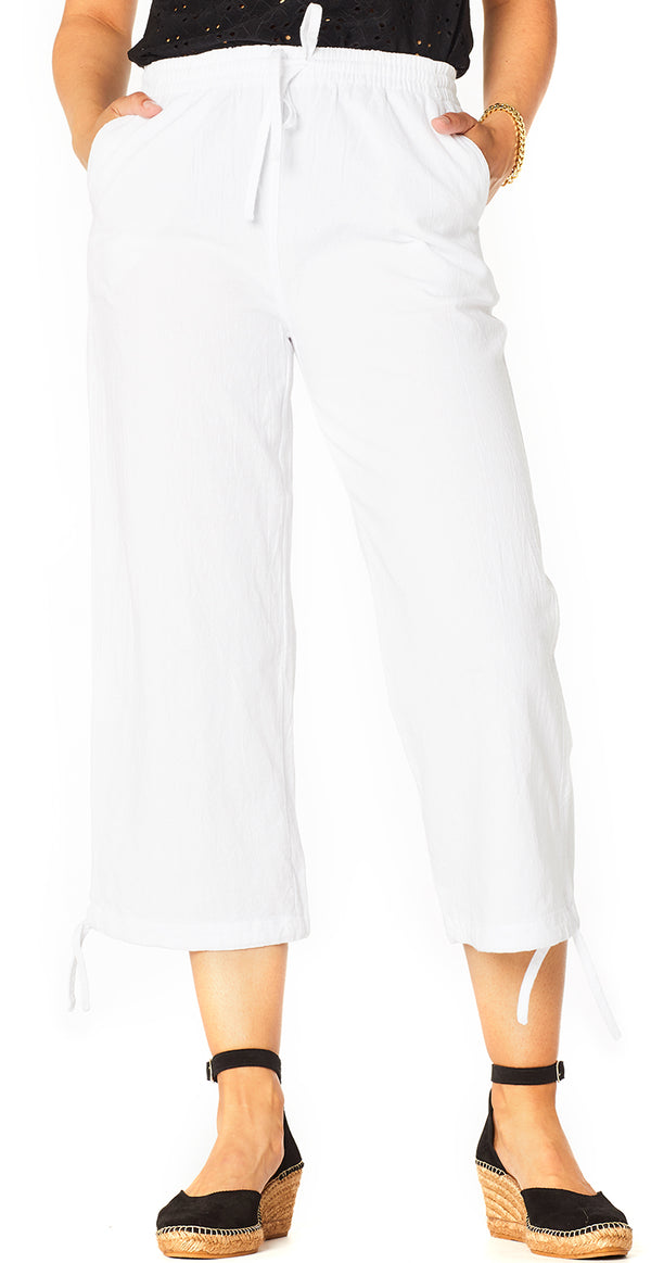Hvid bukser med bindebånd – LikeLondon.com