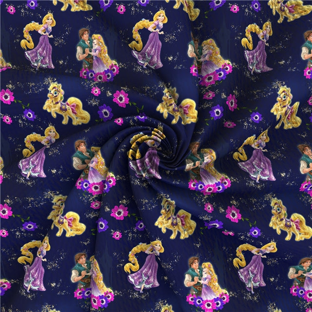 Rapunzel Tangled Textured Liverpool/ Bullet Fabric