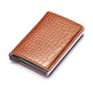 manager uitbarsting kooi BISO GORO ID Credit Card Holder Metal & Leather RFID protection – THē MAN'S  CAVE