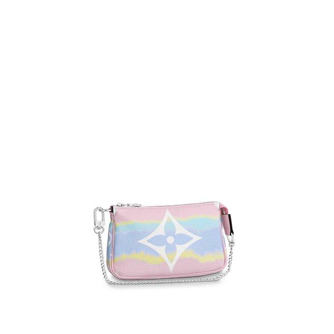 LOUIS VUITTON ESCALE MINI POCHETTE TIE DYE PASTEL UNBOXING & COMPARISON 