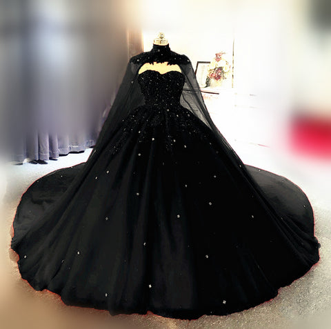 Black Wedding Dresses Gothic