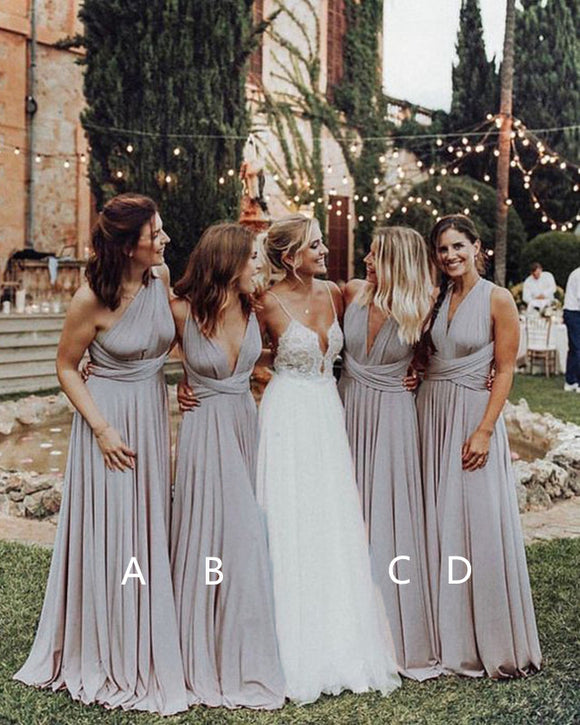 mixed style bridesmaid dresses