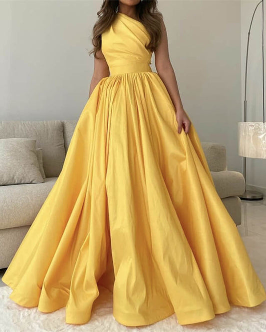 light yellow prom dresses